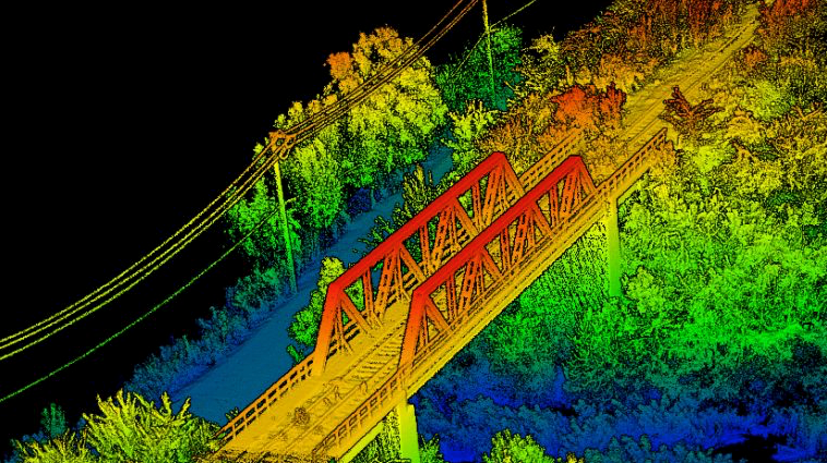LiDAR Data of a bridge LiDAR Data of Aerial Survey of Bridge Infrastructure