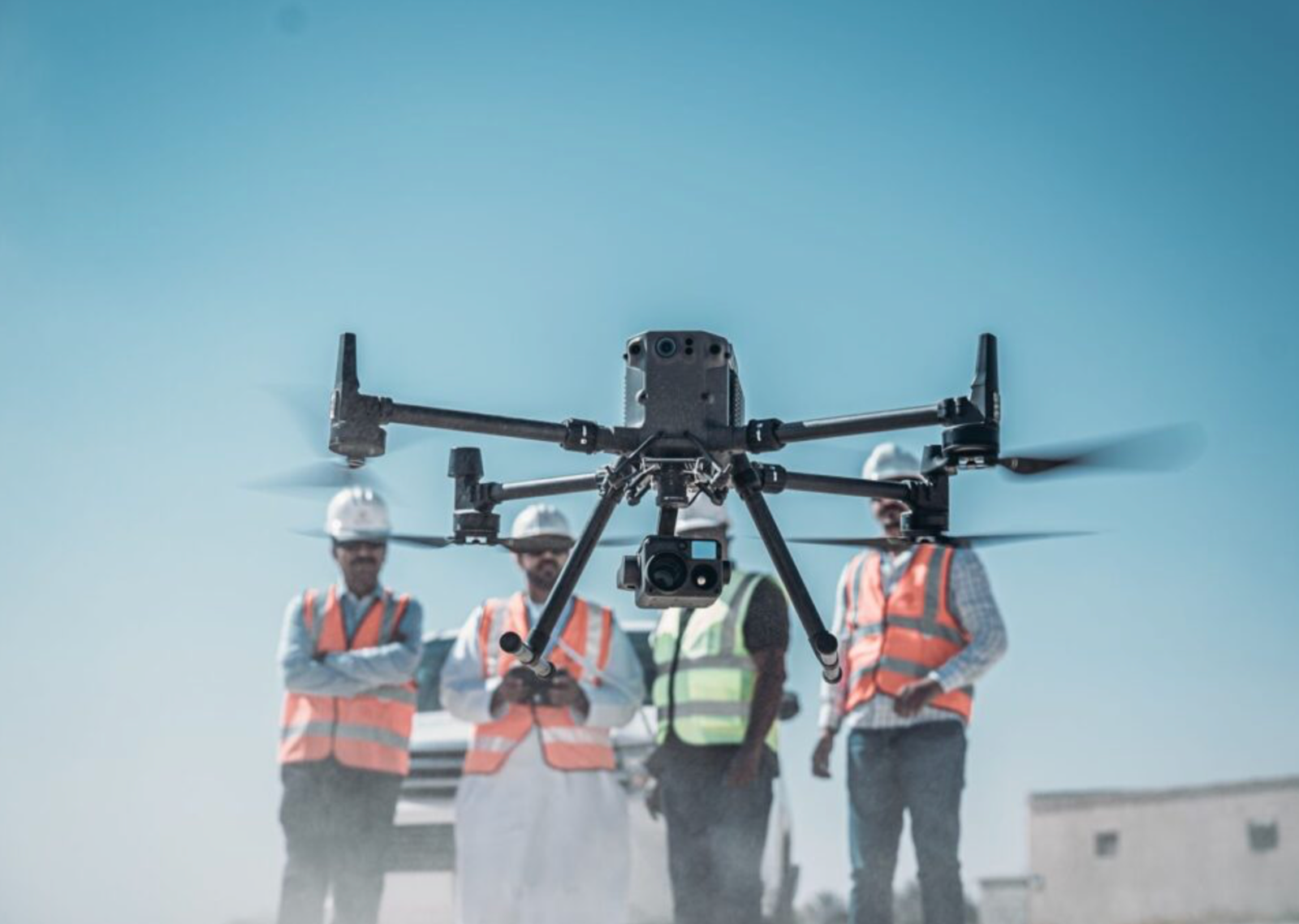 M300 Drone Service on Construction Site
