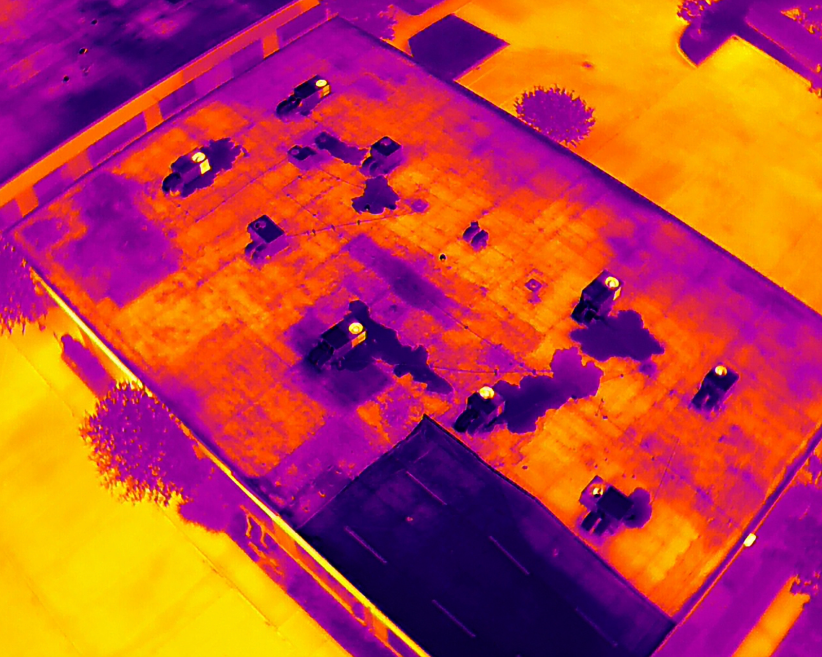 Roof Thermal Inspection Commercial Roof Thermal Inspection of commercial building