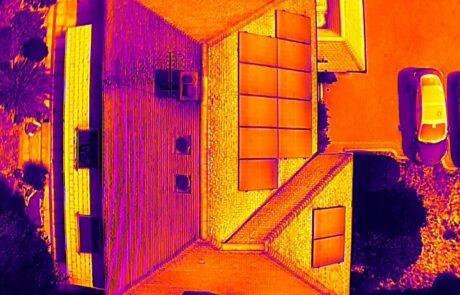 Drone thermal image of roof dorchester Drone thermal image of roof dorchester